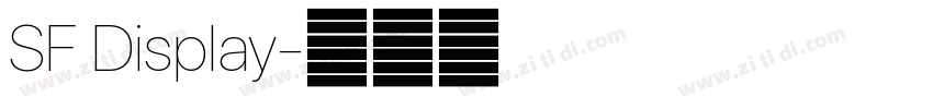 SF Display字体转换